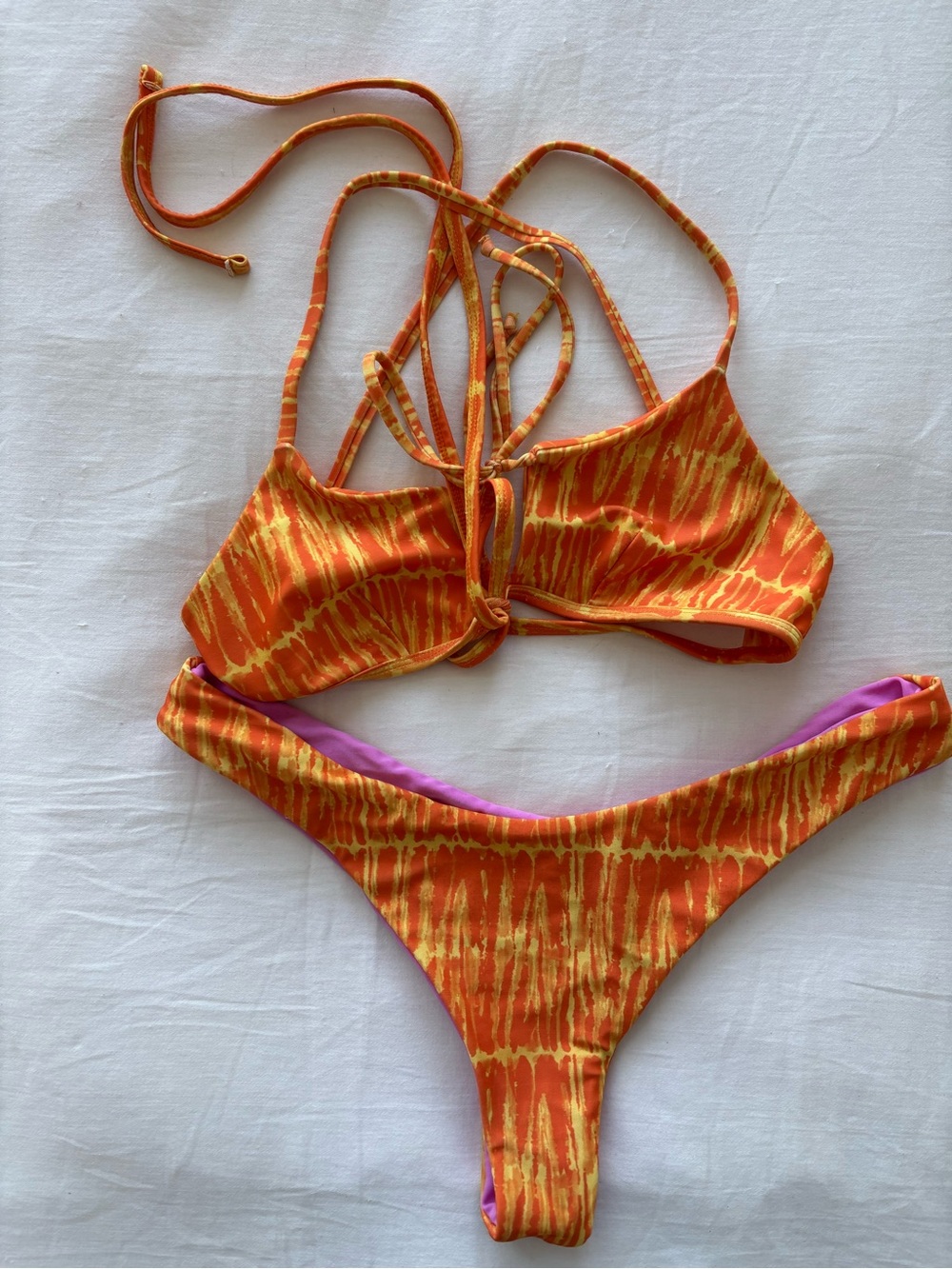 Moana bikini Orange tie dye Bikini Set